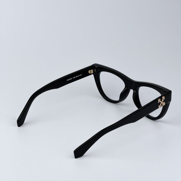 Off-White STYLE 4 AF 11000 BRAND NEW Eyeglasses Black Blue Block Unisex Cat Eye - Picture 7 of 10